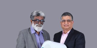 Shycocan launched in UAE to help curb Covid-19 Dr Rajah Vijaya and Alok Sharma with the Shyocan virus attentuation device Photo Shyocan