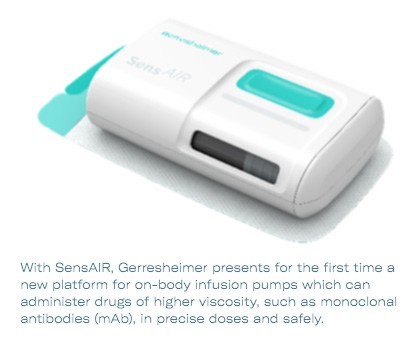 Gerresheimer's new SenAIR platform for high-viscosity biologics infusion Photo Gerresheimer