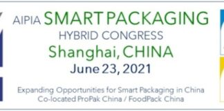 Smart Packaging Hybrid Summit China in Shanghai – 23 June 2021 The AIPIA Global Smart Packaging Program for 2021 comes to China on 23 June