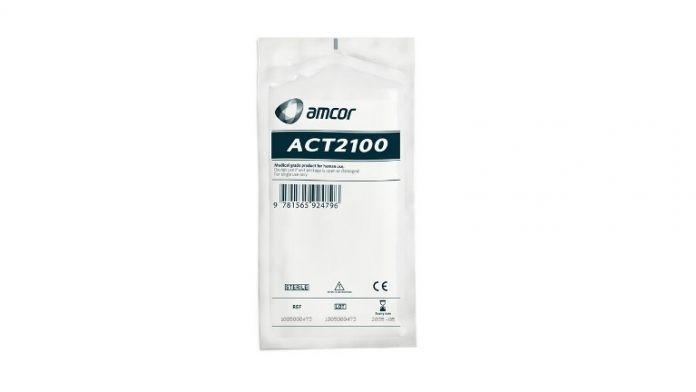 Amcor has introduced ACT2100 heat seal coating for a healthcare packaging solution