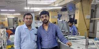 Vasai’s Packeteer acquires new Bobst Ambition 76 A1 folder gluer L to R: Chirag Bhalavat and Parag Ghelani with the Bobst 76 A1 folder gluer Photo by PSA