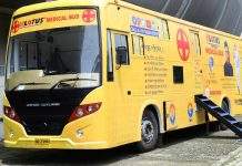 Eastern India to get the largest hospital on wheels The Lotus TMT medical bus. Photo: Lotustmt