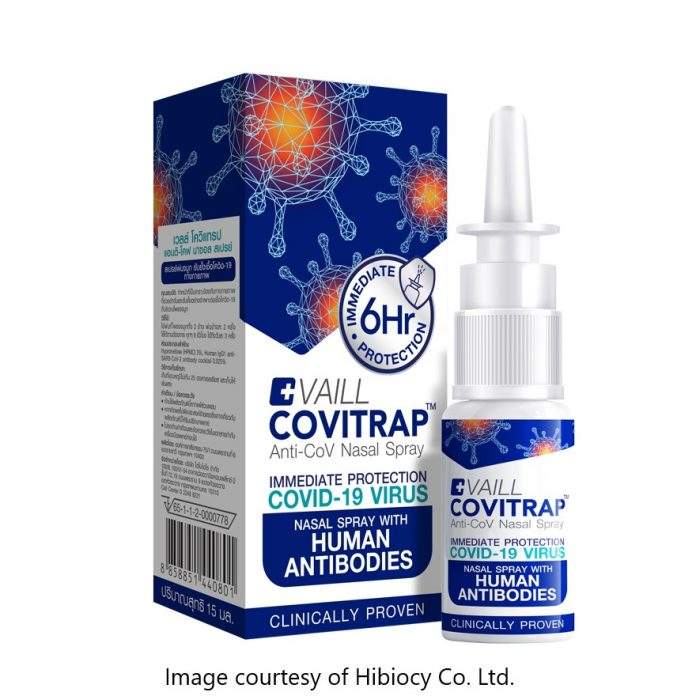 Hibiocy’s Vaill Covitrap anti-CoV nasal spray.