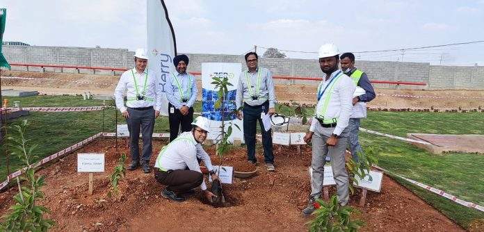 Berry Group officials at the plant site in Bengaluru.