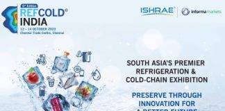 Refcold India 2023 – 12-14 October at Chennai Trade Center REFCOLD