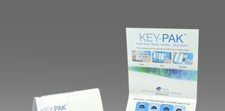 Key-Pak child-resistant blister card’s f=1 version Key-pak