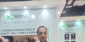 Sigma Sprays’ spray pumps at Cosmohome Tech Sigma Sprays