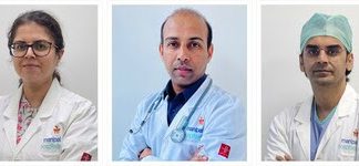 Endoscopic surgery on newborn with extreme breathing difficulty breathing