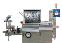 Elmach’s WKH-100 intermittent cartoner for pharma and cosmetic packaging ELMACH