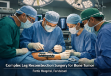 Complex leg reconstruction surgery saves 47-year-old man with bone tumour, from leg amputation Leg